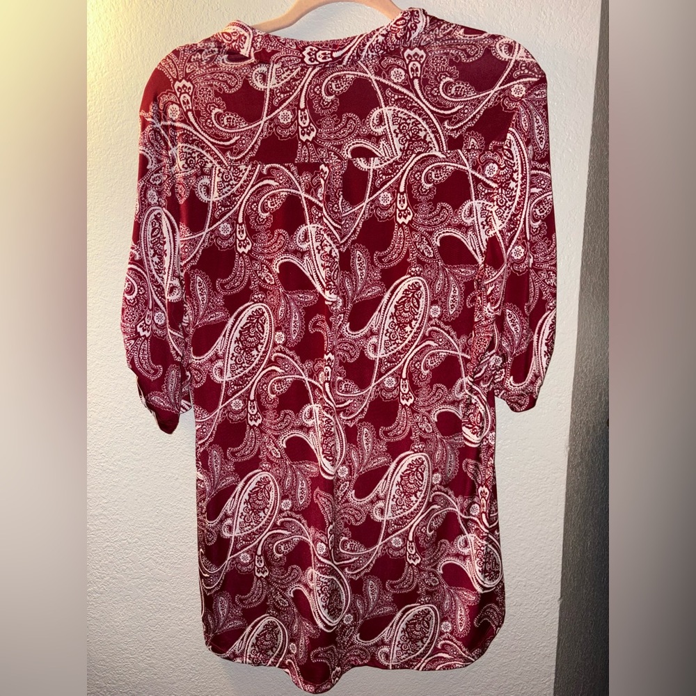 PerSeption Concept Floral and Paisley Blouses - Navy and Red - Picture 3 of 9